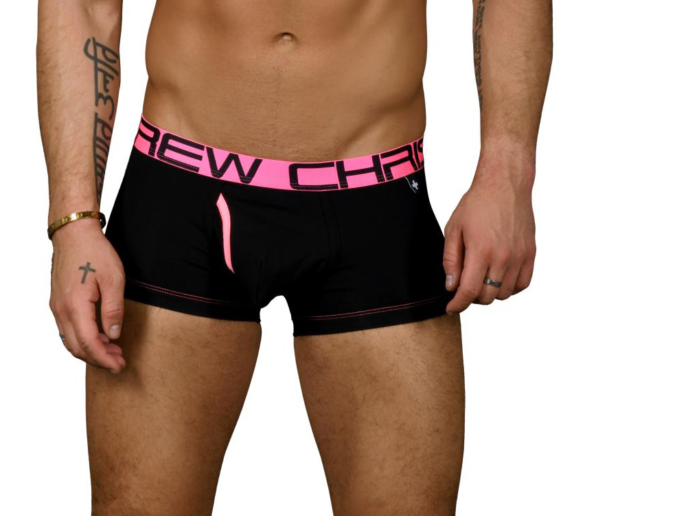 Fly Tagless Boxerky ANDREW CHRISTIAN Almost Naked Black1